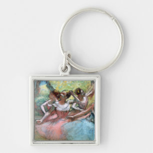 Porte-clés Edgar Degas   quatre ballerines sur l'étape