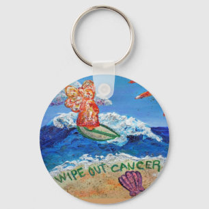 Porte-clés Effacer le Porte - clé de l'ange cancer