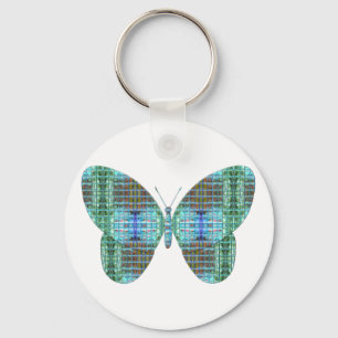 Porte-clés Effet en verre papillon bijoux