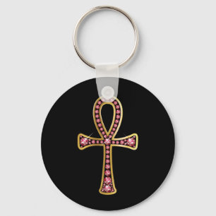 Porte-clés Egyptien Anhk avec le porte - clé "rouge"