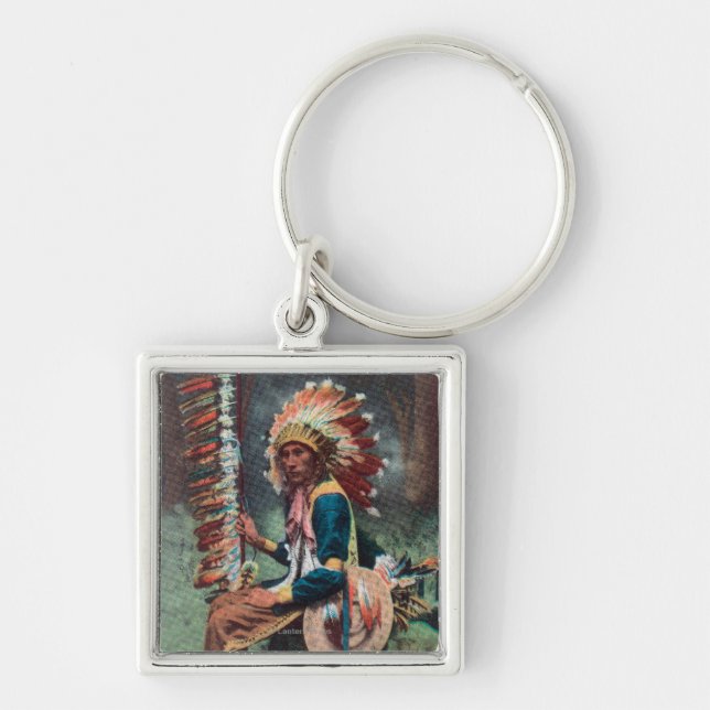 Porte-clés Ehankekle Portrait en chef (Devant)