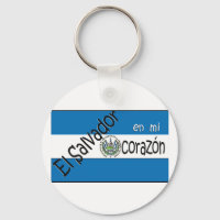 El Salvador Llavero con bandera Clavier