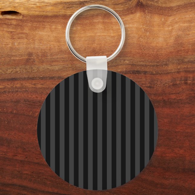 Porte-clés Elagnat Black & Smoky Black Vertical Stripes (Recto)