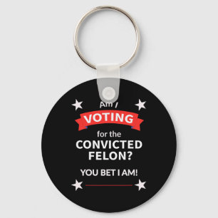 Porte-clés Élection politique de Trump Vote Felon