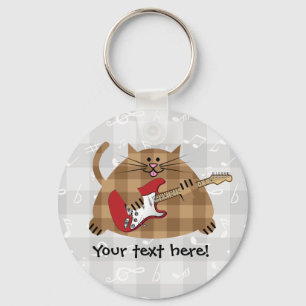Porte-clés Electricat - musicien de Kitty de guitare