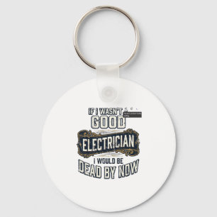 Porte-clés Électricien drôle citation de gravure vintage conc