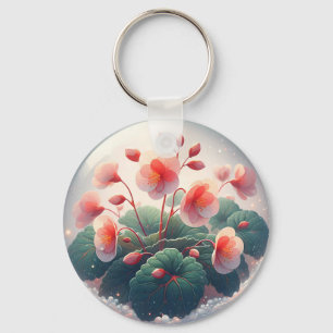 Porte-clés Elegance Begonia Flowers