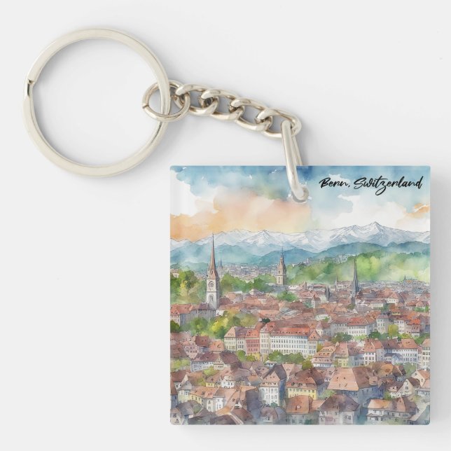Porte-clés Elégant Berne Suisse Europe Suisse (Devant)