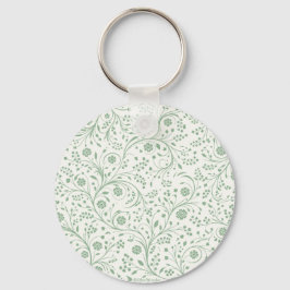Porte-clés Elegant Botanical Floral Pattern – Minimal Nature 