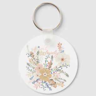 Porte-clés Elégant Bouquet Floral Girly Dire Jolie