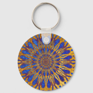 Porte-clés Élégant Classy Purple Gold Mandala Unique Design
