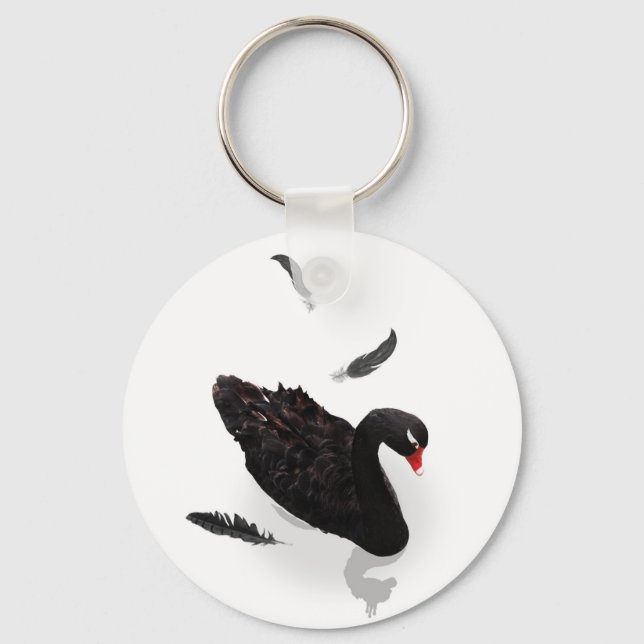 Porte-clés Élégant cygne noir (Recto)