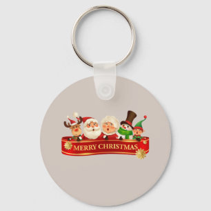 Porte-clés Élégant joyeux Joyeux Noël, Bonne Année