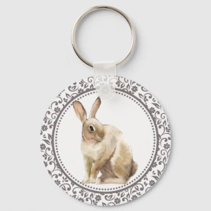 Porte-clés Elégant lapin Brown de Pâques