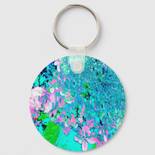 Porte-clés Élégant Limelight rose et bleu Hydrangea
