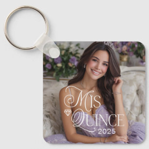 Porte-clés Elégant Mis Quince Quinceañera Photo