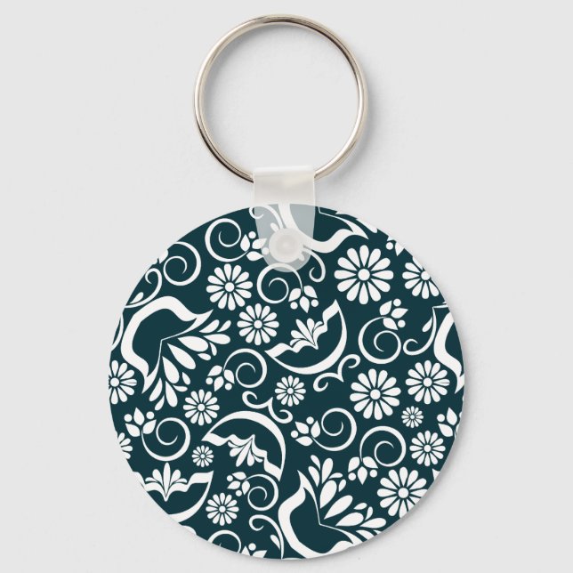 Porte-clés Élégant Porte - clé noir et blanc (Recto)