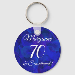 Porte-clés Elégant Royal Blue 70 & Sensational Birthday Part