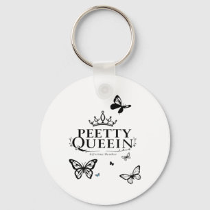 Porte-clés Élégant Sticker Design Queen Petty