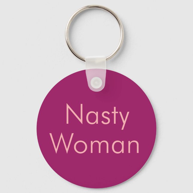 Porte-clés Élégante couleur rose Nasty Femme (Recto)