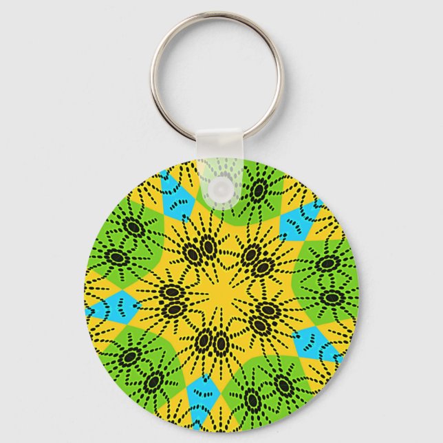 Porte-clés Elégante impression vectorielle africaine Spider M (Recto)