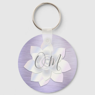 Porte-clés Élégante Lavande Lotus OM