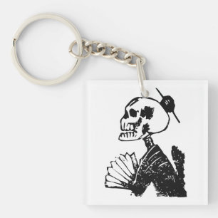 Porte-clés Élégante Posada Calavera Art
