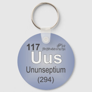 Porte-clés Élément individuel d'Ununseptium - Tableau