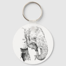 Porte-clés éléphant amusant « Les rides sont belle
