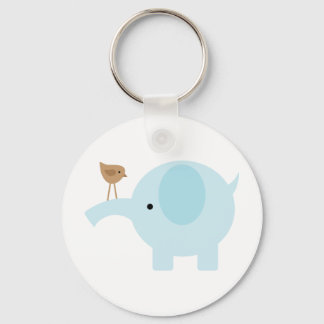 Porte-clés Eléphant bleu