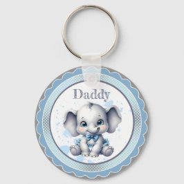 Porte-clés Eléphant bleu Cutie - Petite cacahuète