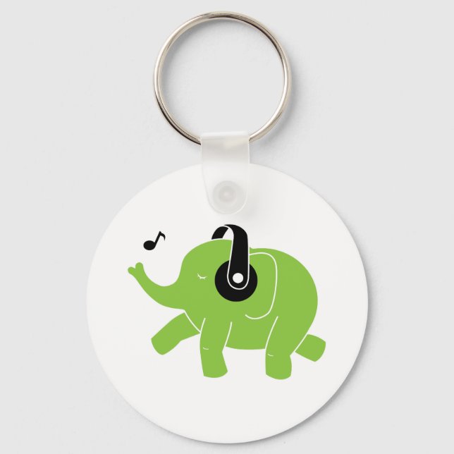 Porte-clés Eléphant dansant (Recto)