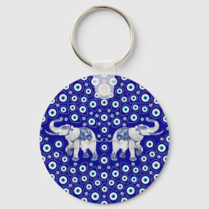 Porte-clés Eléphant des yeux mal Bonne chance Charme