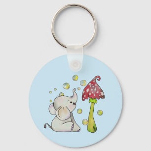 Porte-clés Éléphant et champignon