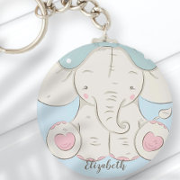 Eléphant mignon avec un cou Ajouter votre nom