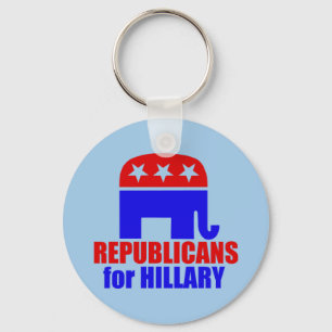 Porte-clés Eléphant républicain pour Hillary Clinton