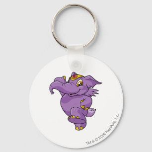 Porte-clés Eléphante violet