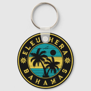 Porte-clés Eleuthera Island Bahamas Palm Tree Souvenirs