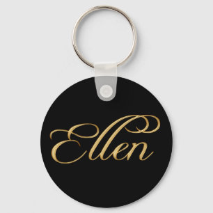 Porte-clés ELLEN Nom-Branded Gift Key-chain ou Zipper-pull