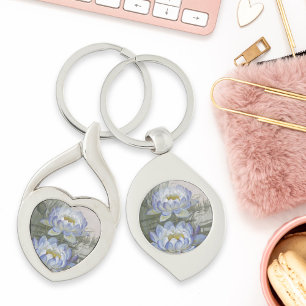 Porte-clés Ellis Rowan Blue Cloud Eau Lily Fleurs Vintages