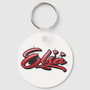 Porte-clés Elsa red Heart