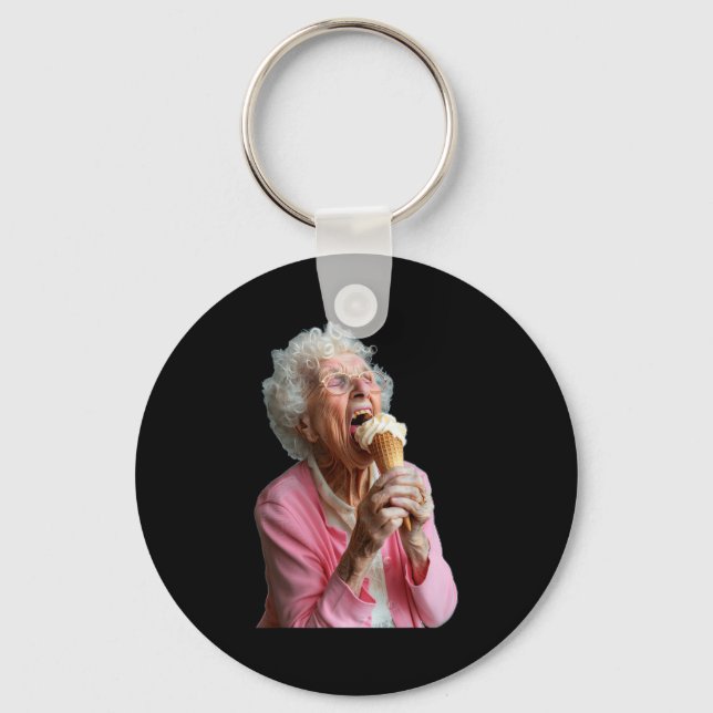 Porte-clés Embarring Old Ladies Meme Grandma Grandmother Gran (Recto)
