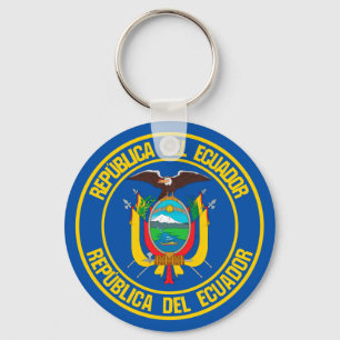 Porte-clés Emblème autour de l'Equateur