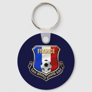 Porte-clés Emblème de bouclier de logo de Bleus de les de la