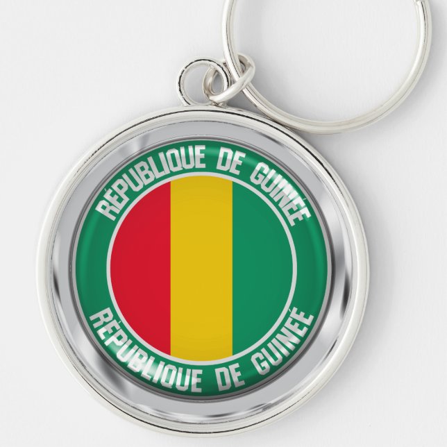 Porte-clés Emblème de la Guinée (Devant)