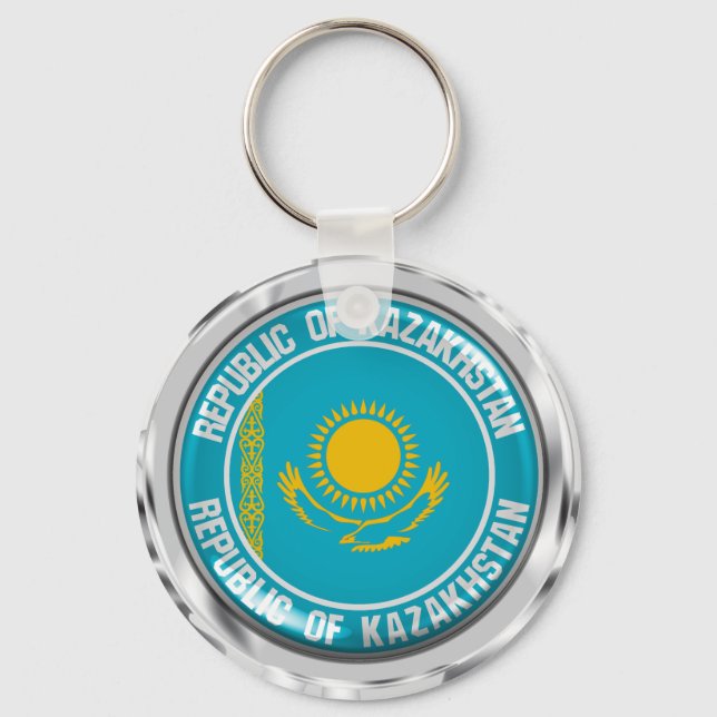 Porte-clés Emblème de la ronde du Kazakhstan (Recto)