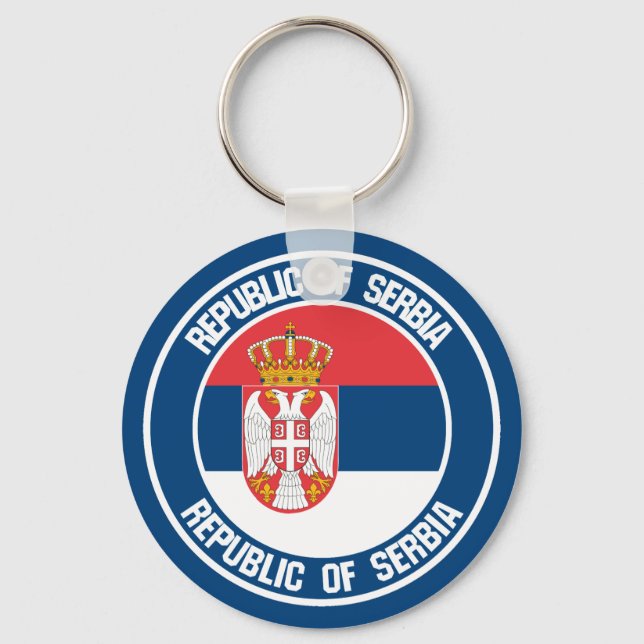 Porte-clés Emblème de la Serbie (Recto)