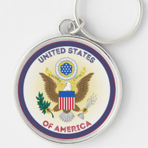 Porte-clés Emblème de l'héritage des États-Unis