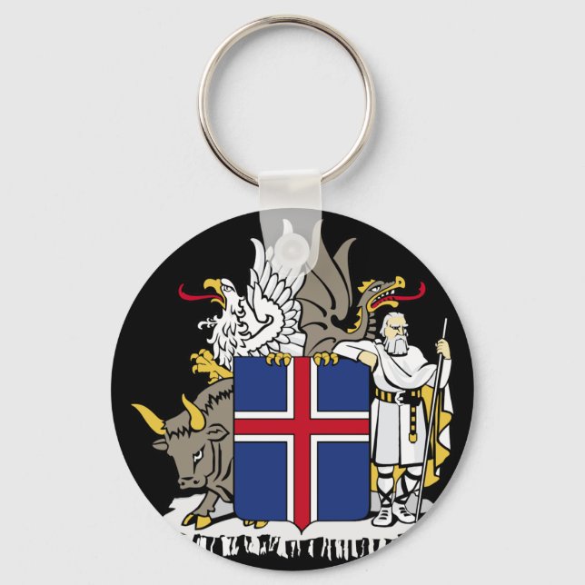 Porte-clés emblème de l'islande (Recto)