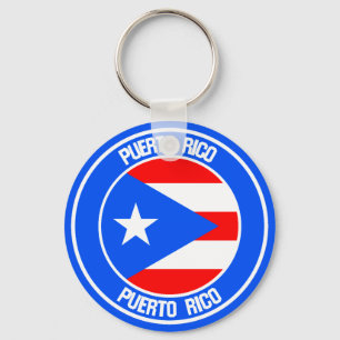 Porte-clés Emblème de ronde Porto Rico